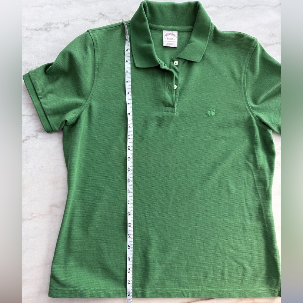 Brooks Brothers Cotton Polo Shirt Women Classic Performance Preppy Size L - Picture 7 of 8